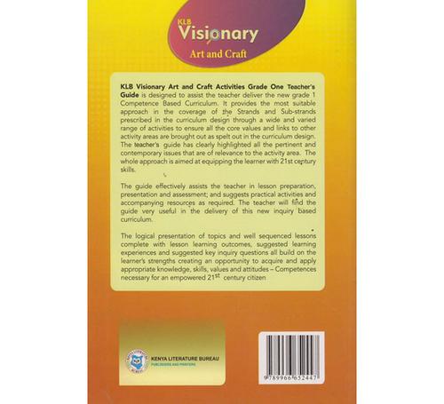 KLB Visionary Art and Craft Grade1 Teachers Guide (Approved)